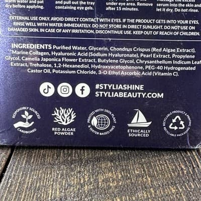Stylia Marine Collagen Under Eye Gels Hyaluronic Acid & Vitamin C - 30 pairs - Thumbnail 7