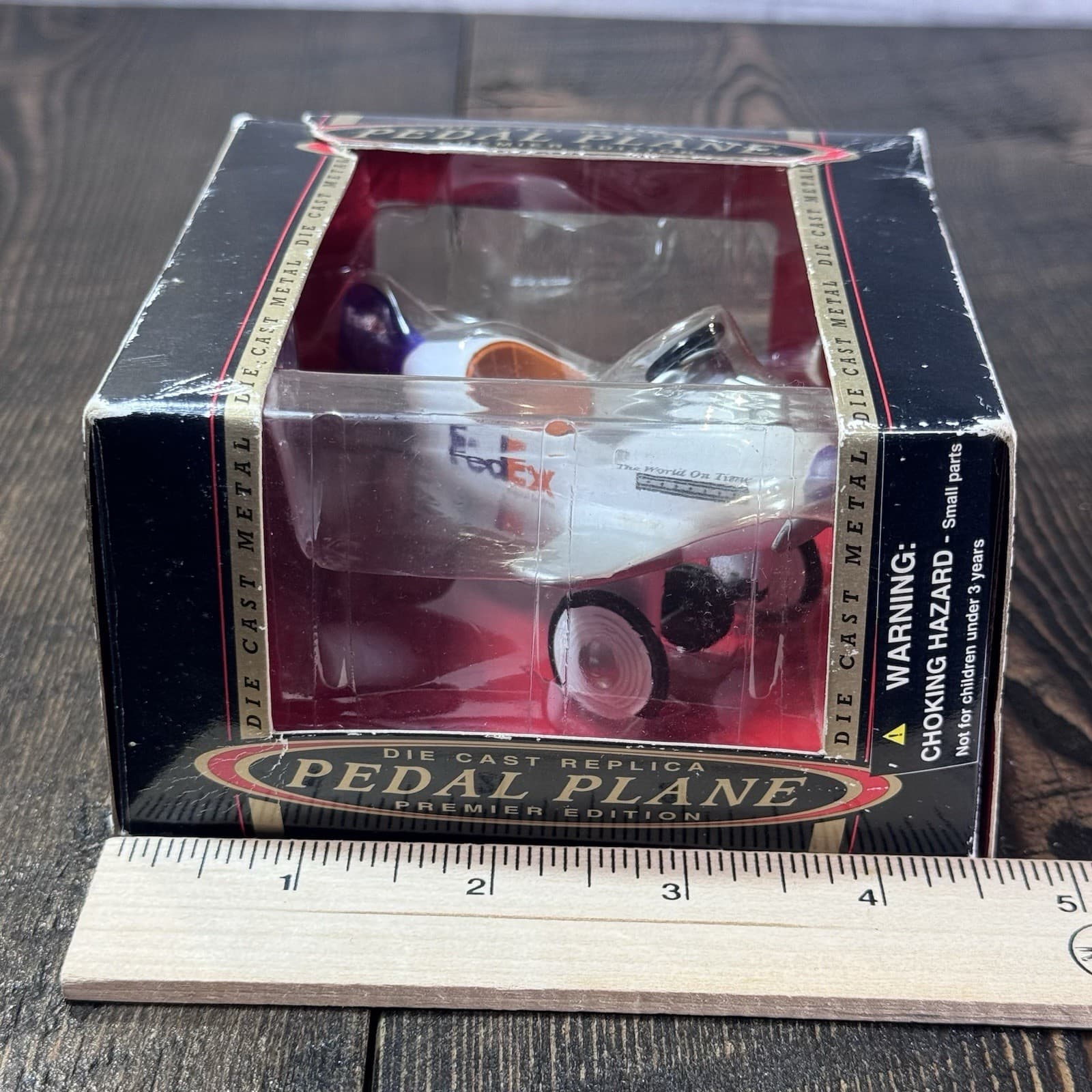 4” FEDEX Die cast metal collectible toy pedal plane airplane airline - Thumbnail 8