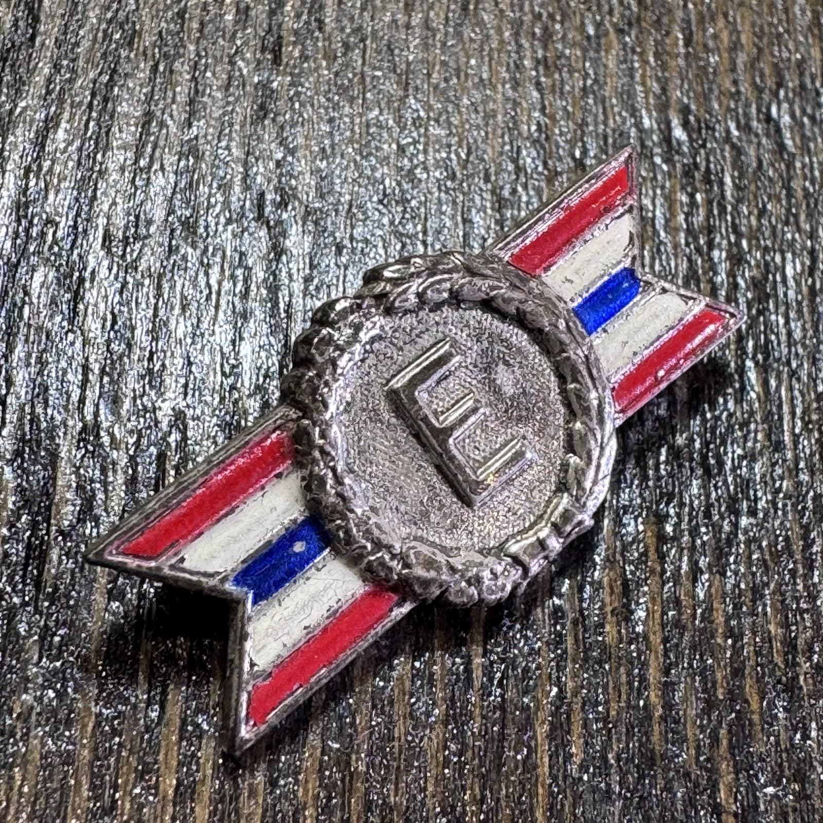 Vintage WWII Army Navy Production Award E Pin Sterling Silver - Thumbnail 4