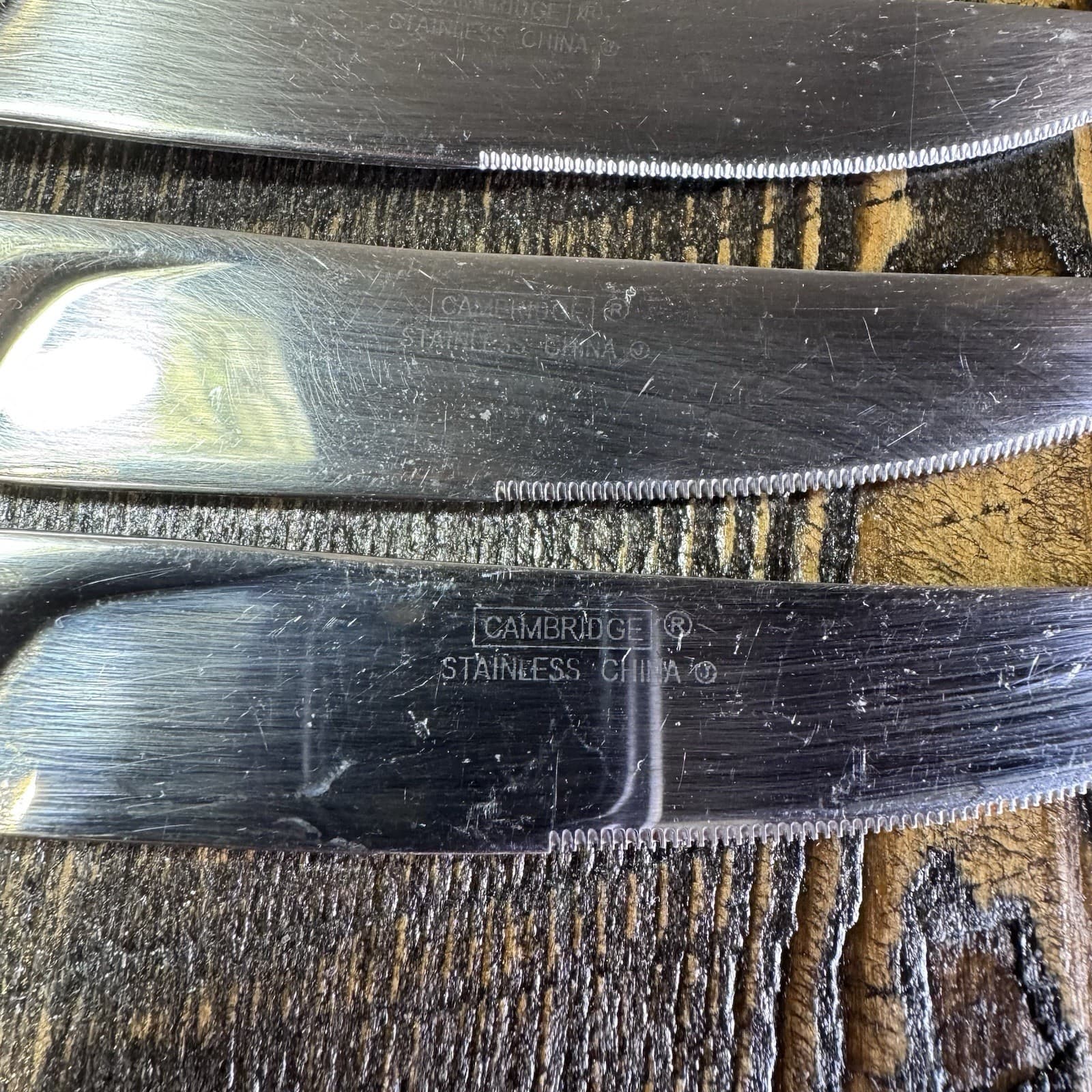 Set Of 4 Modern Stainless Knives - Standing Knife - Heavy Weight Dinner Knife - Thumbnail 6
