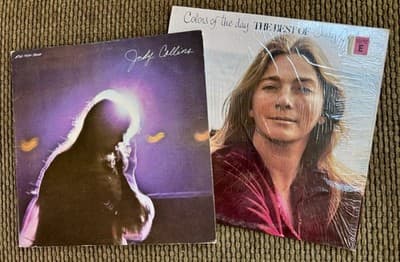 Judy Collins - Lot Of 2 Vinyl LP Records - Living - Colors Of The Day, Best Of