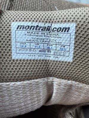 Montrail Torre GTX Hiking Boots Mens US 12.5 Brown Gore-Tex Waterproof - Thumbnail 11