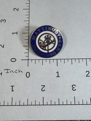Don Mattingly New York Yankees Hat Lapel Tie Pin Baseball Round 1985 MVP - Thumbnail 2