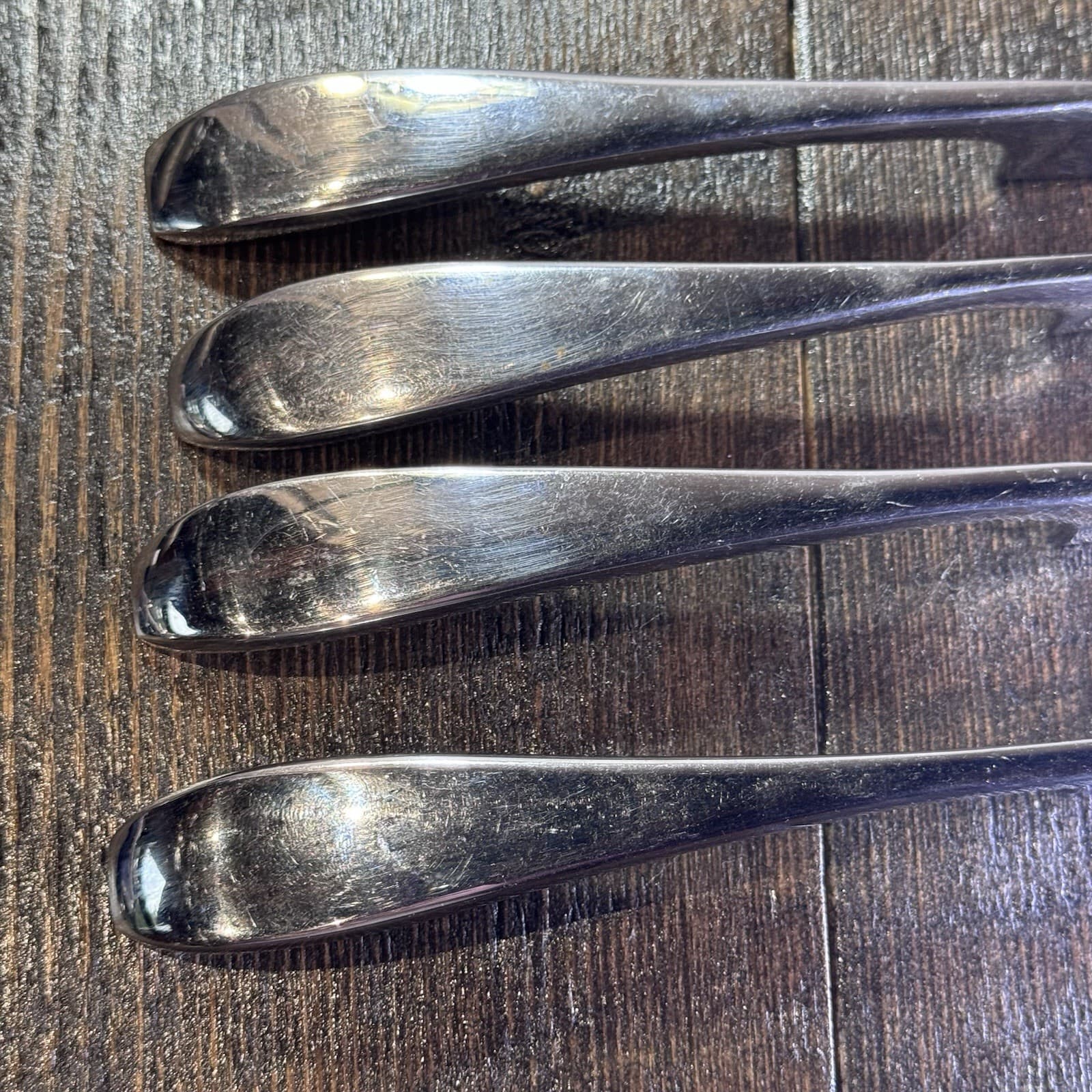 Set Of 4 Modern Stainless Knives - Standing Knife - Heavy Weight Dinner Knife - Thumbnail 11