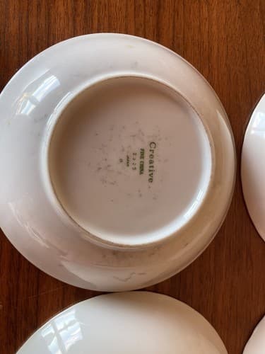 4 Vintage Creative Fine China Regency Pink Rose Fruit Bowls 5.5" Japan 2345 - Thumbnail 9