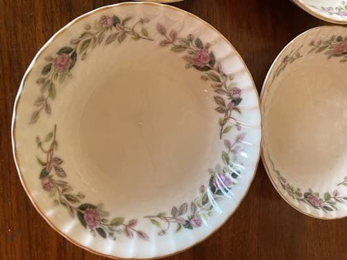 4 Vintage Creative Fine China Regency Pink Rose Fruit Bowls 5.5" Japan 2345 - Thumbnail 3