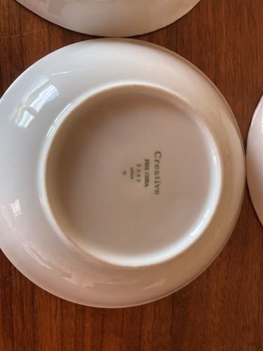 4 Vintage Creative Fine China Regency Pink Rose Fruit Bowls 5.5" Japan 2345 - Thumbnail 10