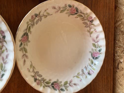 4 Vintage Creative Fine China Regency Pink Rose Fruit Bowls 5.5" Japan 2345 - Thumbnail 4