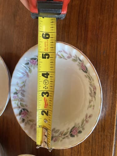 4 Vintage Creative Fine China Regency Pink Rose Fruit Bowls 5.5" Japan 2345 - Thumbnail 13
