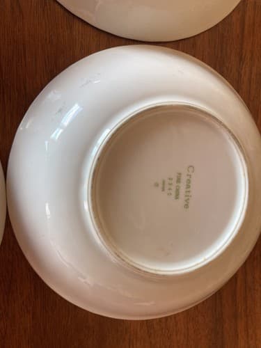 4 Vintage Creative Fine China Regency Pink Rose Fruit Bowls 5.5" Japan 2345 - Thumbnail 11