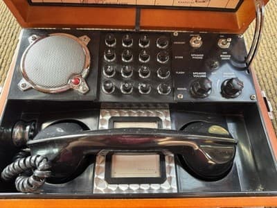 Spirit of St. Louis Field Phone MK IV Vintage Wood Landline Telephone Untested - Thumbnail 3