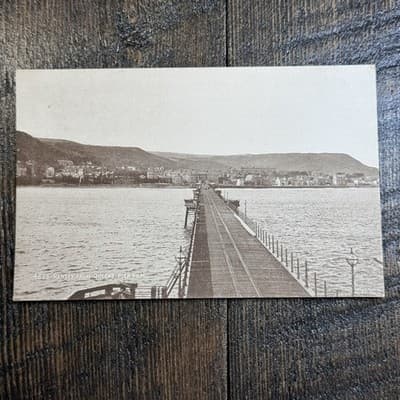 VTG Postcard England J Salmon Ramsey from Queens Pier Bridge