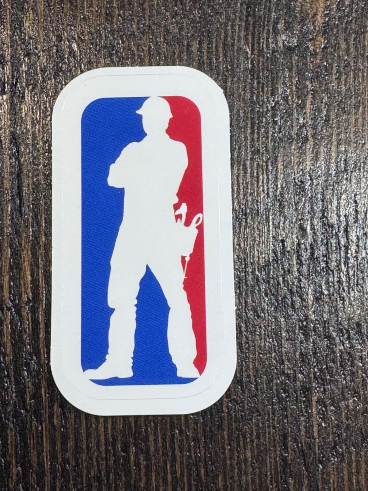 Patriotic sticker - Working Man Standing - Decal 2”