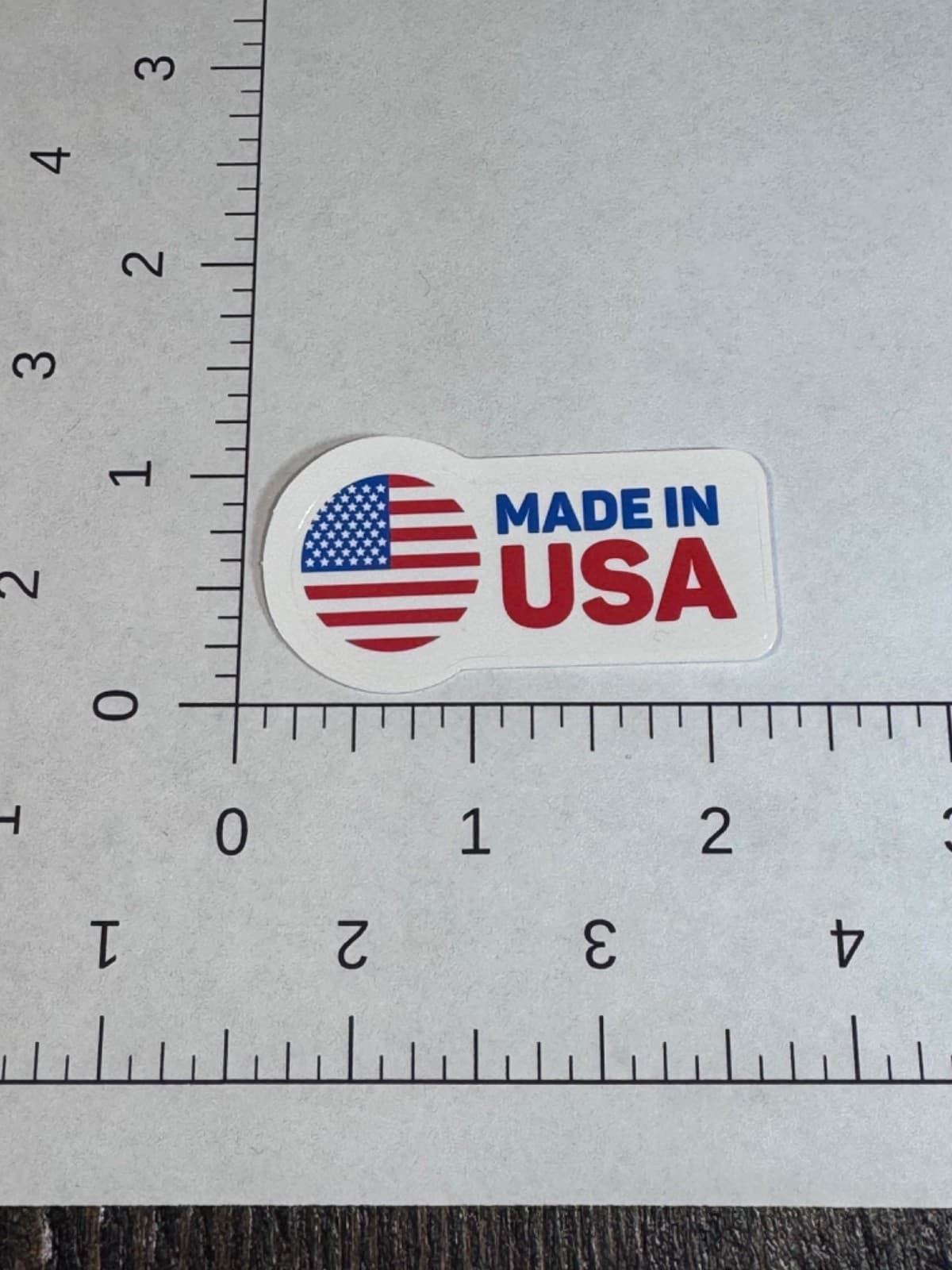 Patriotic sticker - Made In USA Flag Decal 2” - Thumbnail 2