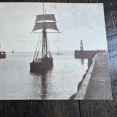 VTG Postcard England J Salmon Ramsey Harbour Sailboats Light House Boat - Thumbnail 4