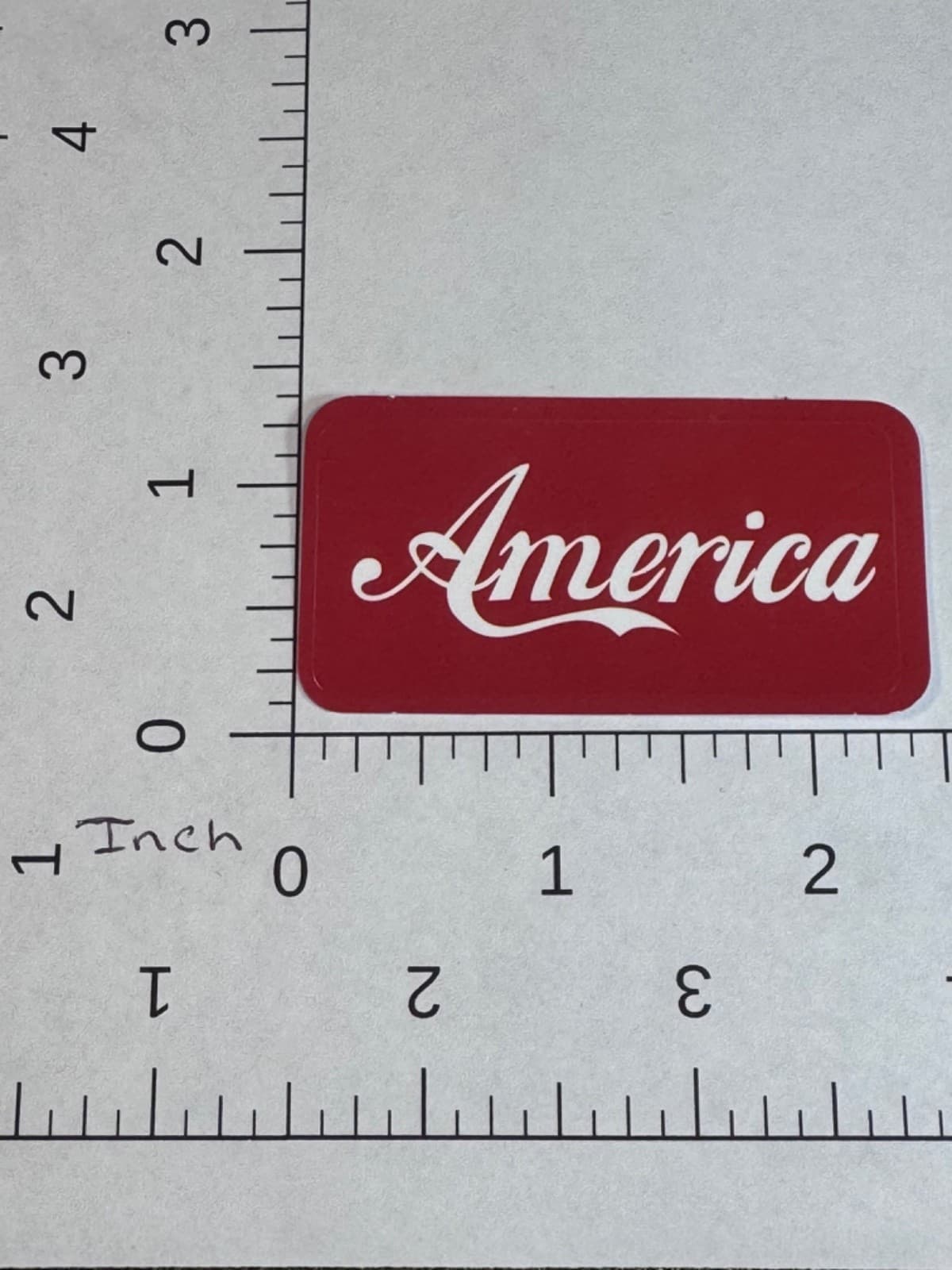 Patriotic sticker - America - Red Decal 2” - Thumbnail 2