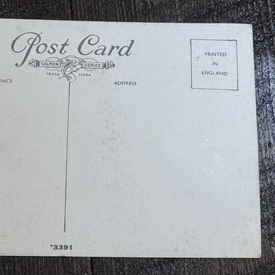 VTG Postcard England J Salmon Port E Vullen Ramsey Isle of Man Beach House Boats - Thumbnail 7