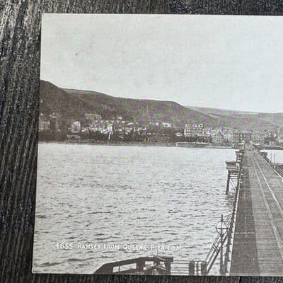VTG Postcard England J Salmon Ramsey from Queens Pier Bridge - Thumbnail 3
