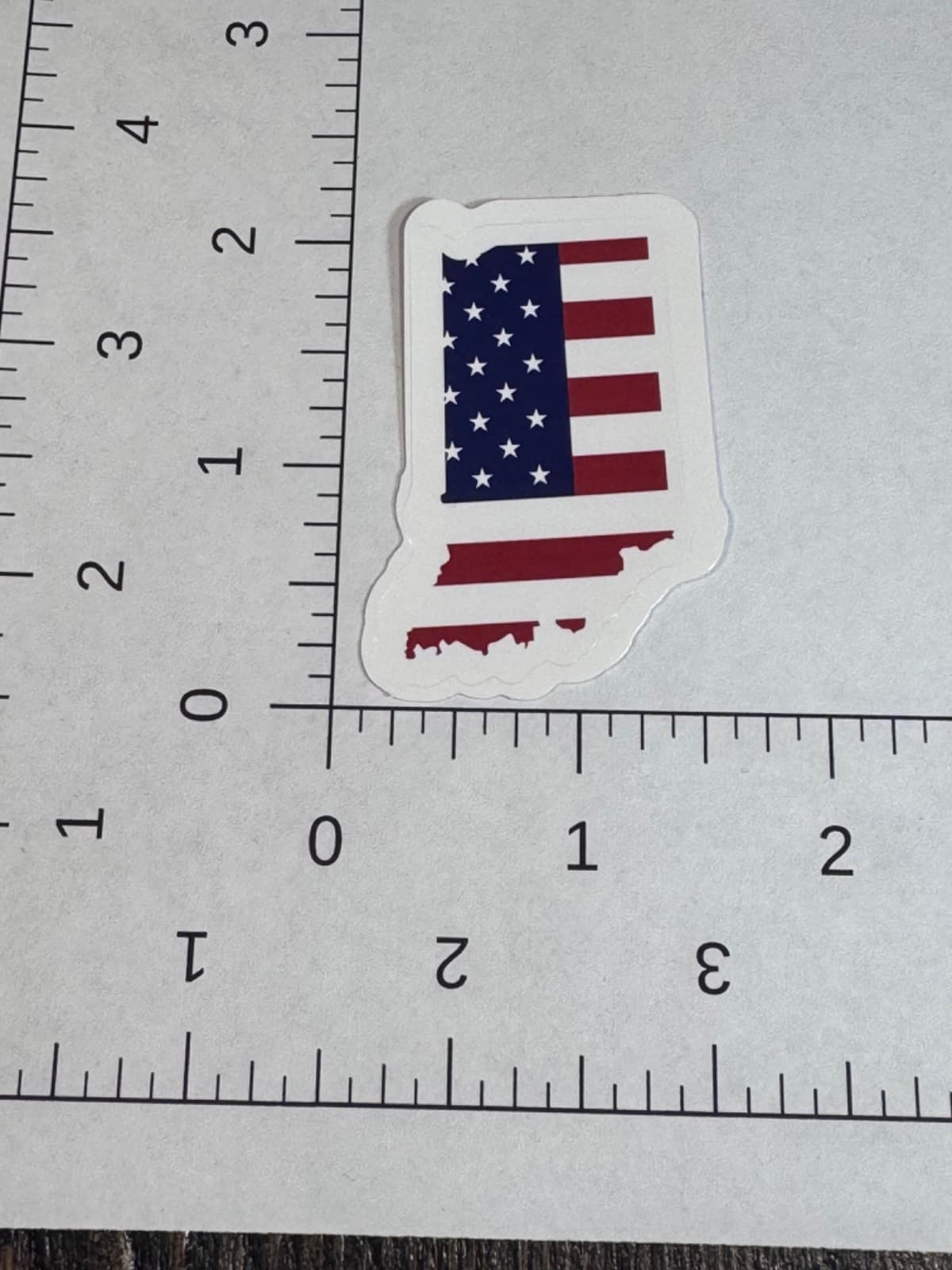 Patriotic sticker - USA FLag Indiana State - Decal 2” - Thumbnail 2