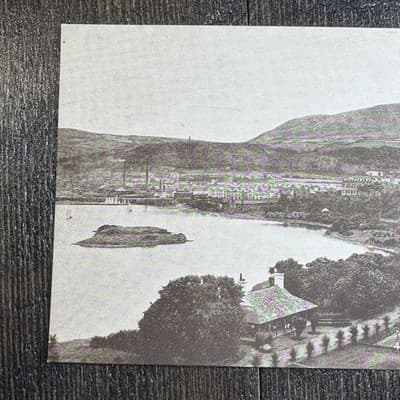 VTG Postcard England J Salmon Mooragh Park, Ramsey City Water - Thumbnail 3