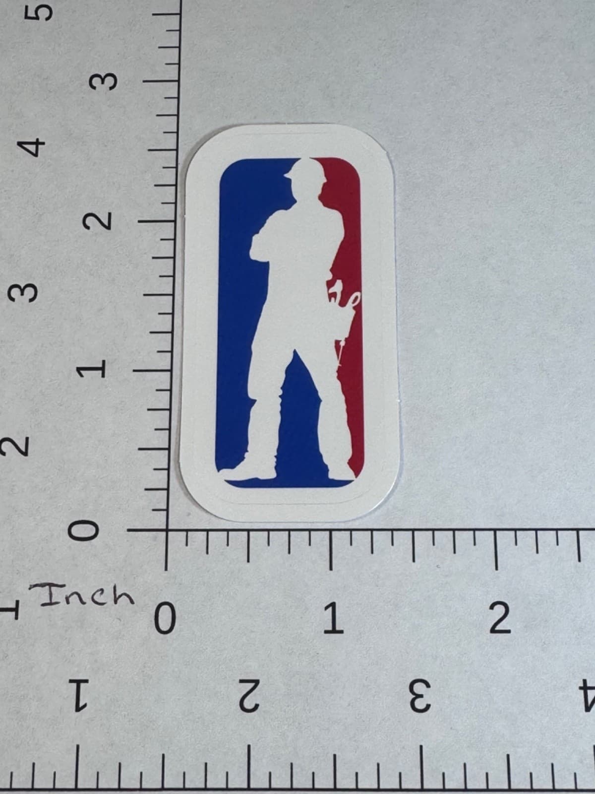 Patriotic sticker - Working Man Standing - Decal 2” - Thumbnail 2