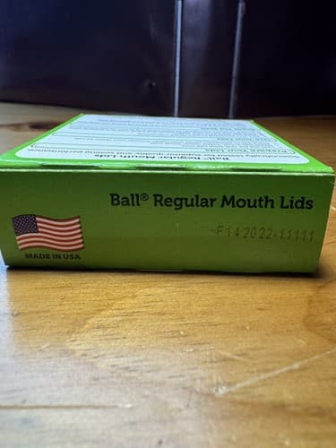 NEW SEALED 48 TOTAL LIDS -4 BOXES 12ct GENUINE BALL Regular Mouth Canning Jar - Thumbnail 4