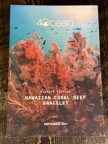 4Ocean Bracelet Hawaiian Coral Reef Red Cord Clear Bead 4Ocean Coral Wave Charm - Thumbnail 7