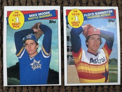1985 Topps 22 MLB Baseball Card Lot, #1 Draft Picks, Record Breakers In Order - Thumbnail 10