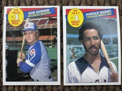 1985 Topps 22 MLB Baseball Card Lot, #1 Draft Picks, Record Breakers In Order - Thumbnail 8