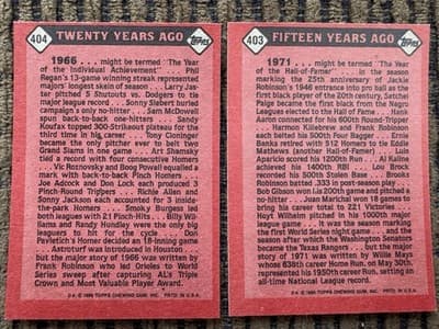 1986 Topps 19 Card Lot Baseball, Record Breaker, Turn Back The Clock, Pete Rose - Thumbnail 19