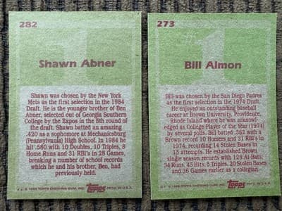 1985 Topps 22 MLB Baseball Card Lot, #1 Draft Picks, Record Breakers In Order - Thumbnail 13
