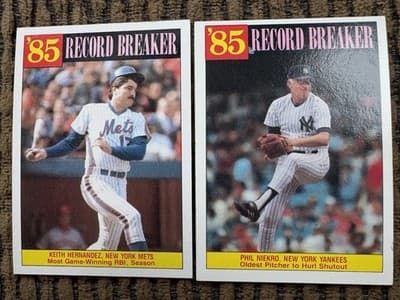 1986 Topps 19 Card Lot Baseball, Record Breaker, Turn Back The Clock, Pete Rose - Thumbnail 4