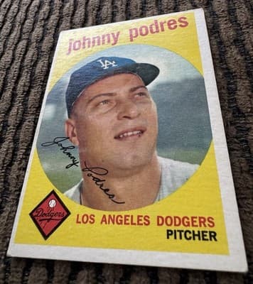 Lot of 6 1959 1960 Topps Baseball Cards Bill Short Rookie Yankees Dodgers - Thumbnail 9