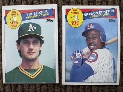 1985 Topps 22 MLB Baseball Card Lot, #1 Draft Picks, Record Breakers In Order - Thumbnail 4
