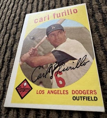 Lot of 6 1959 1960 Topps Baseball Cards Bill Short Rookie Yankees Dodgers - Thumbnail 6