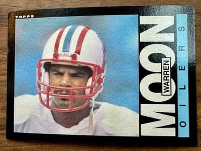 Lot of 13 WARREN MOON Football Cards HOF Rookie Pro Set Topps Score 1985-1991 - Thumbnail 3