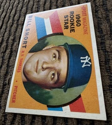 Lot of 6 1959 1960 Topps Baseball Cards Bill Short Rookie Yankees Dodgers - Thumbnail 3