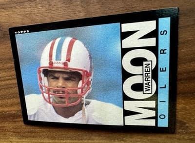Lot of 13 WARREN MOON Football Cards HOF Rookie Pro Set Topps Score 1985-1991 - Thumbnail 5