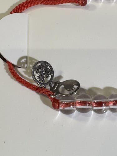 4Ocean Bracelet Hawaiian Coral Reef Red Cord Clear Bead 4Ocean Coral Wave Charm - Thumbnail 5