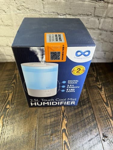 Humidifier Touch Cool Mist 2.5 L Tank Aromatherapy 20 Hr run time Colored Lights - Thumbnail 5
