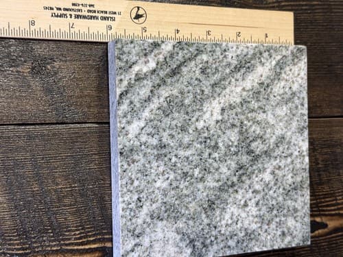 Granite natural stone trivet 6” square Gray Slab 3/4” Thick For Crafts Art - Thumbnail 4