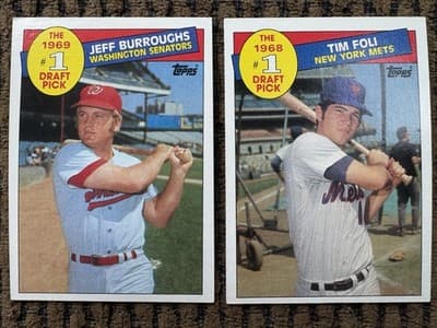 1985 Topps 22 MLB Baseball Card Lot, #1 Draft Picks, Record Breakers In Order - Thumbnail 2