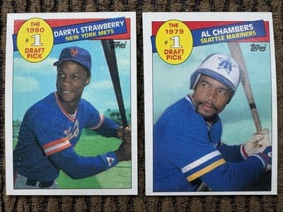 1985 Topps 22 MLB Baseball Card Lot, #1 Draft Picks, Record Breakers In Order - Thumbnail 6