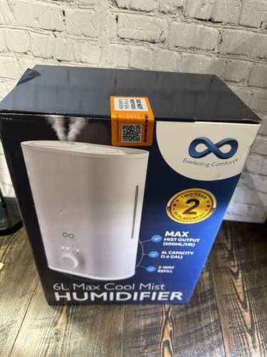 Everlasting Comfort 6L Max Cool Mist Humidifier Large Room Night Light Quiet - Thumbnail 5