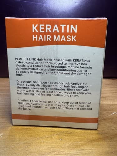 Keratin Hair Care Mask Repair Colored Damage Strength Fine - EXPIRES 12/2026 - Thumbnail 3