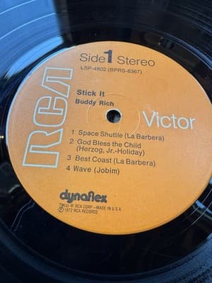 Buddy Rich - Stick It -1972, LSP-4802 Vinyl LP Record - Indianapolis First Press - Thumbnail 10