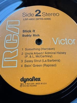 Buddy Rich - Stick It -1972, LSP-4802 Vinyl LP Record - Indianapolis First Press - Thumbnail 6