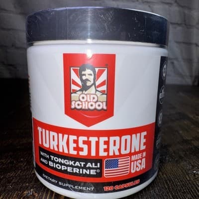 Old School Labs Turkesterone for Men 1500mg Max Potency 120 Capsules