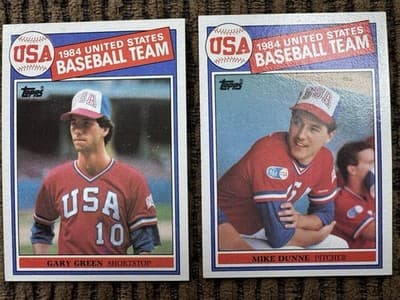 1985 Topps MLB Baseball - 1984 Team USA 16 Card Team Set w McGwire #389-404 - Thumbnail 2