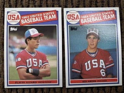 1985 Topps MLB Baseball - 1984 Team USA 16 Card Team Set w McGwire #389-404 - Thumbnail 14